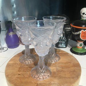 Halloween Plastic Skull Wine Glasses
